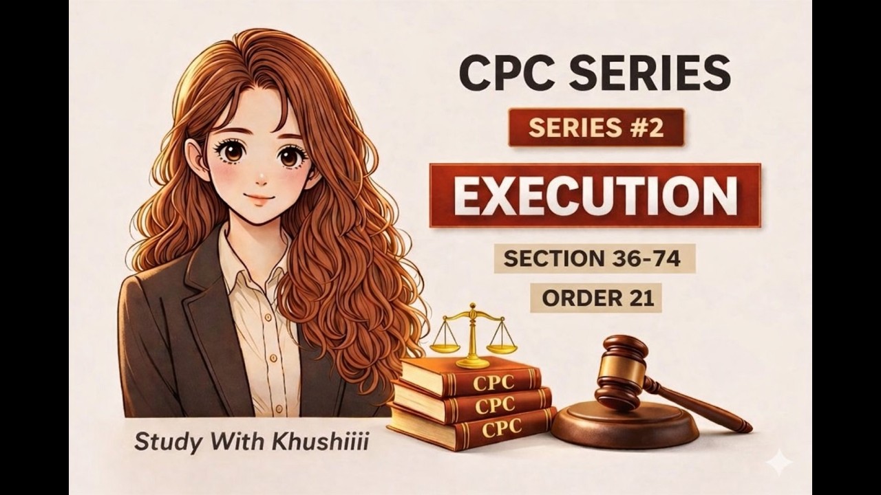 CPC Ep 2 | EXECUTION OF DECREES AND ORDERS |Major Law |Judiciary Exam Preparation