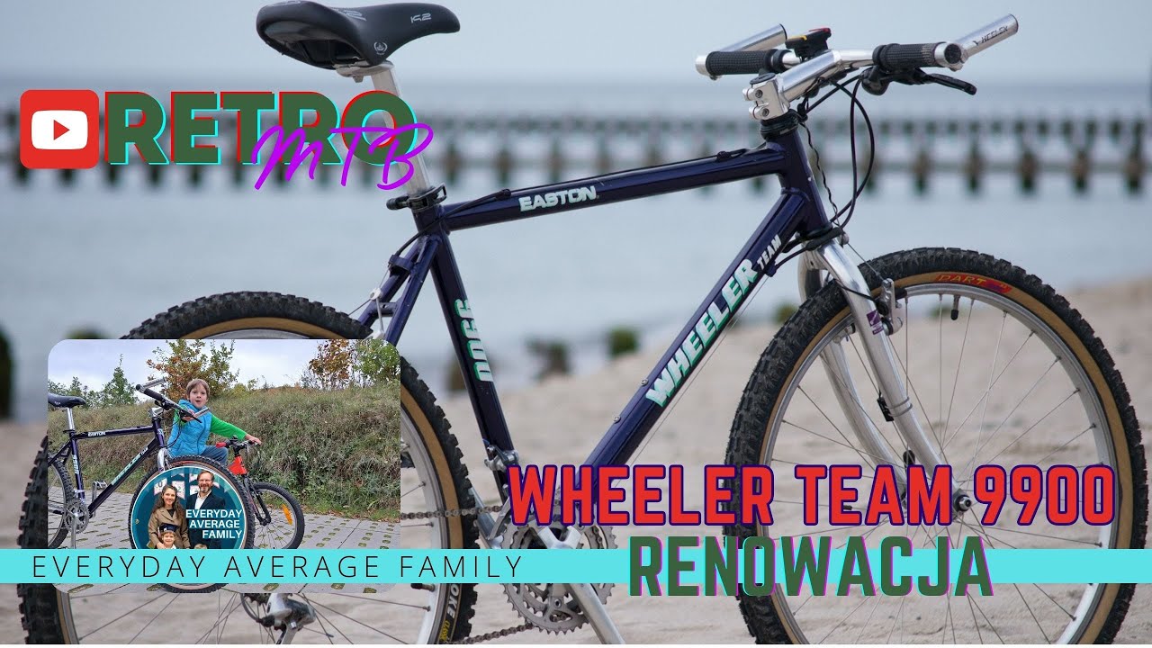 [Retro MTB] Renowacja roweru Wheeler TEAM 9900 z 1993 roku. Shimano XT M730, rama Easton 7000.