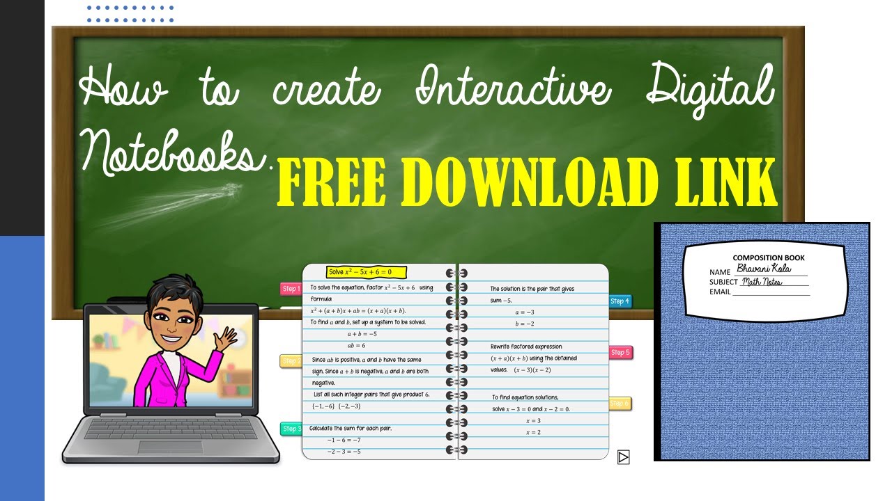 How to create Interactive Digital Note Book in PowerPoint.