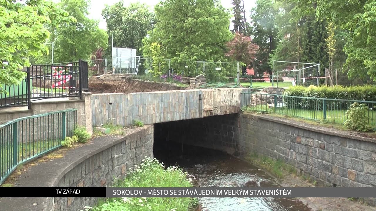 Sokolov: Město se stává jedním velkým staveništěm (TV Západ)