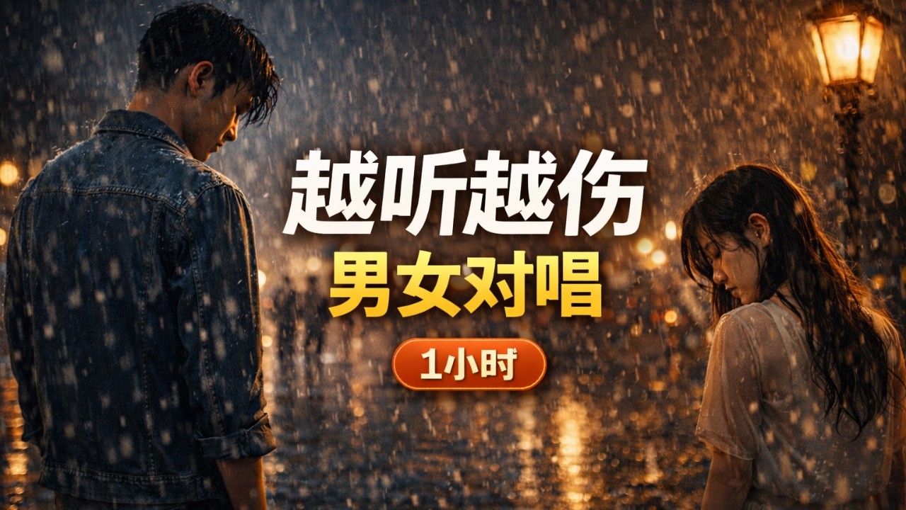 越听越伤的华语情歌 💔｜男女对唱伤感情歌｜1小时循环