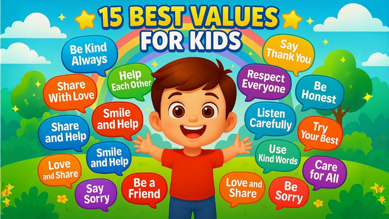 Learn Good Values with Fun | Animated Moral Lessons for Kids | Kindness, Sharing & More! 🌟