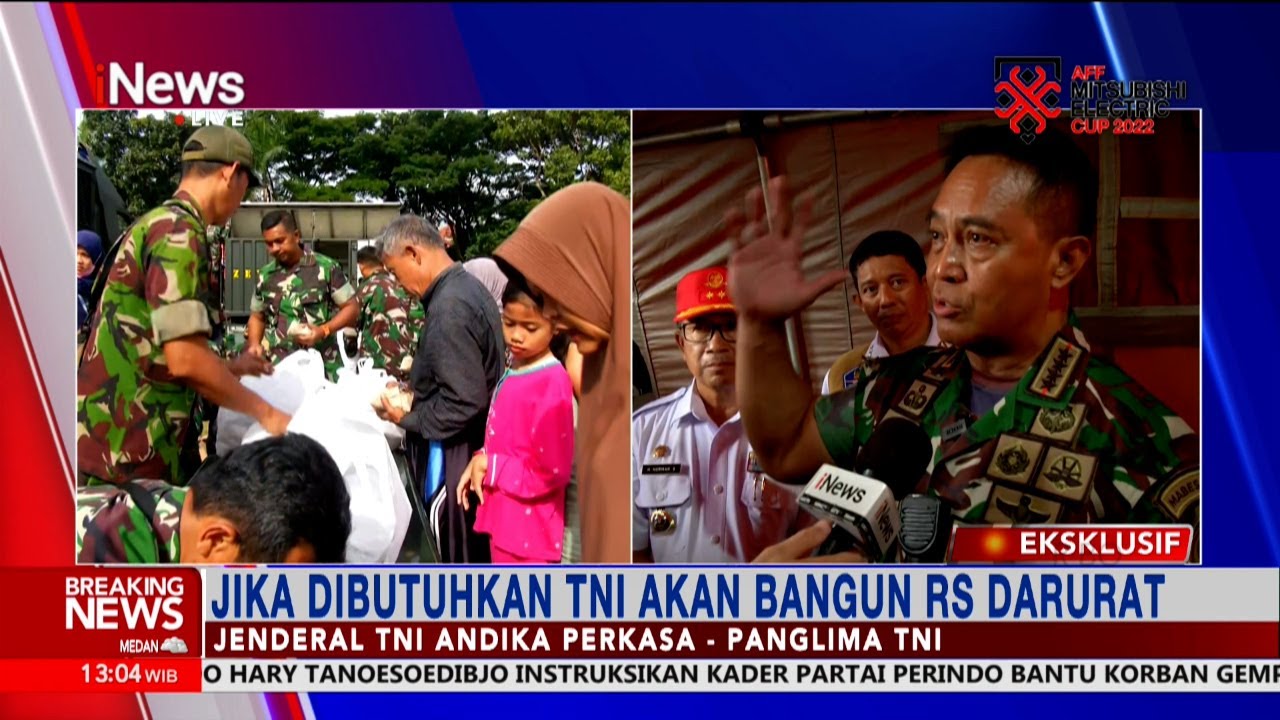 [Eksklusif] Panglima TNI: Ransum TNI Akan Diberikan Untuk Korban Gempa Cianjur #BreakingNews 23/11