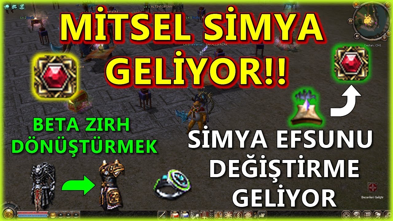 MİTSEL SİMYA GELİYOR!! SİMYA EFSUN DEĞİŞTİRME GELİYOR!! | Metin2 DESTAN B&ouml;l&uuml;m #34