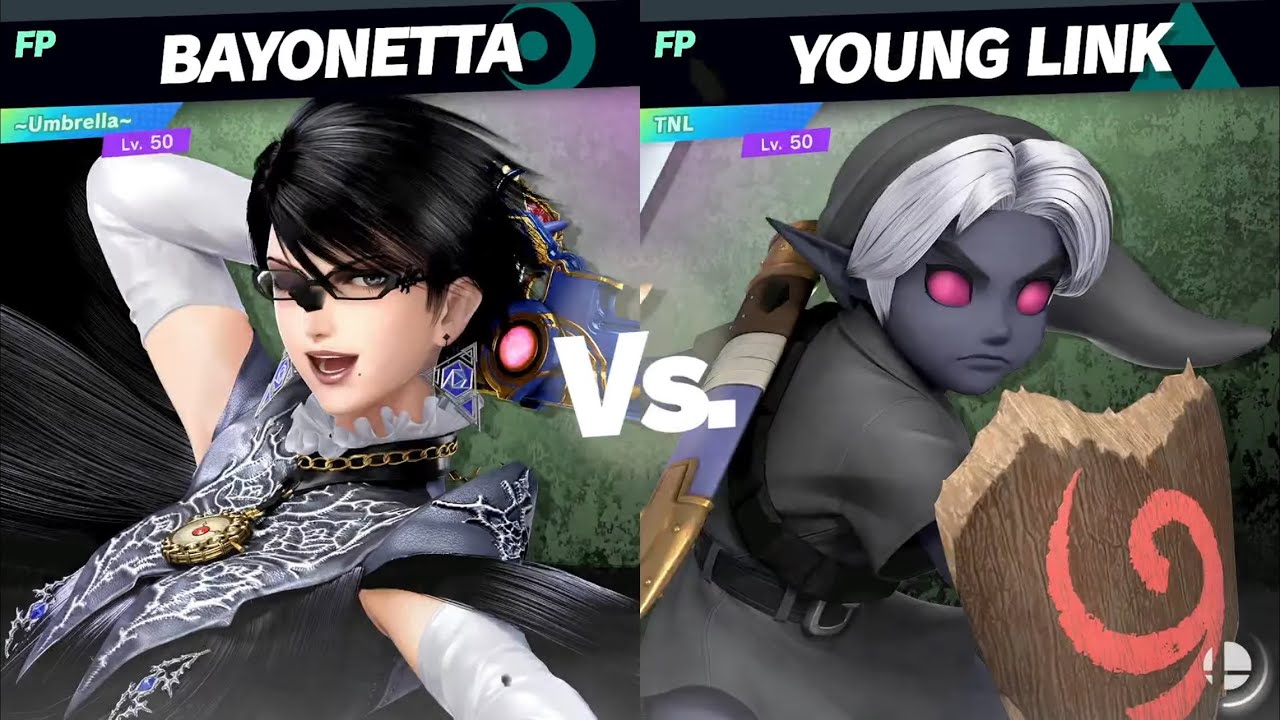 Amiibo Battles: Bayonetta vs Young Link (Umbrella vs TNL)