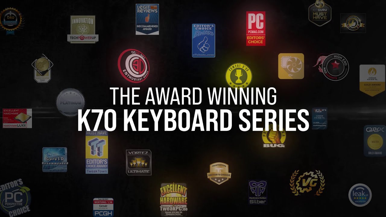CORSAIR K70 RGB PRO Mechanical Gaming Keyboard - PBT Double-Shot Keycaps - The Legend Continues