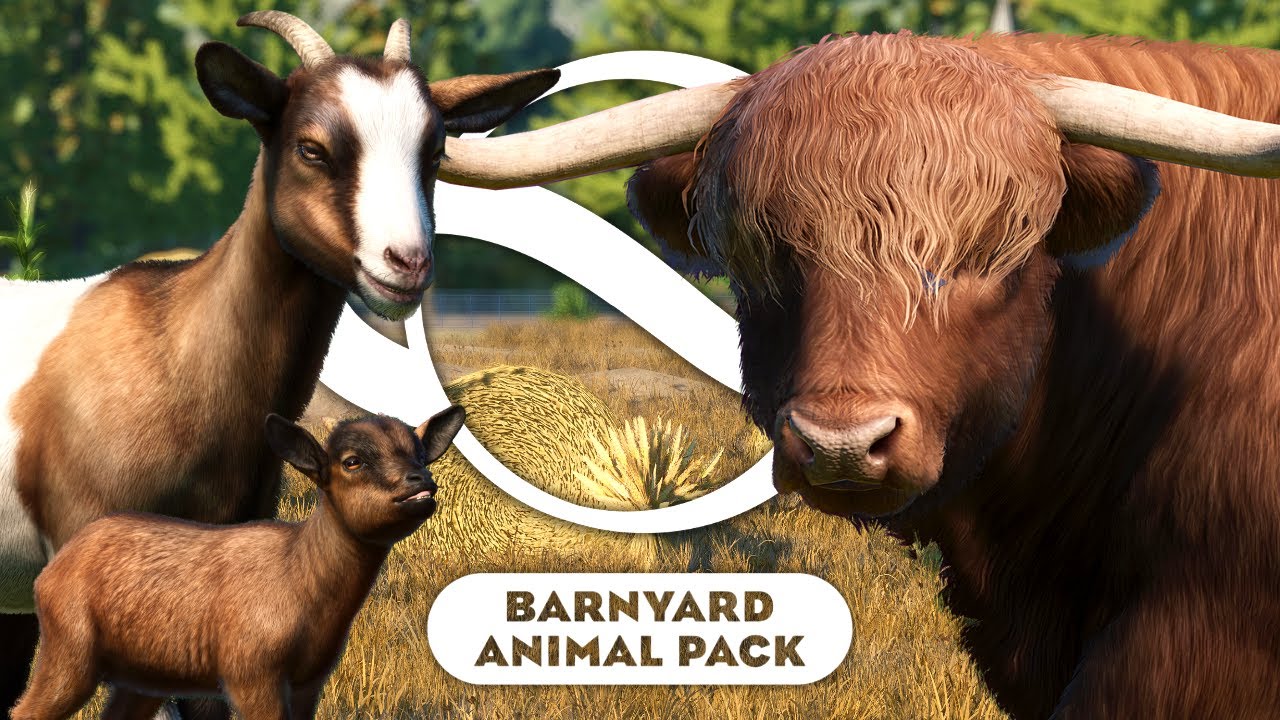 All NEW Animals & Scenery Pieces | BARNYARD ANIMAL PACK | Planet Zoo