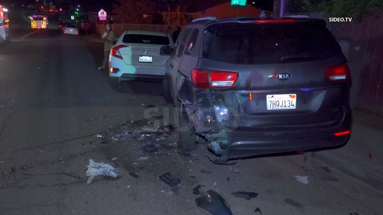 DUI Driver Strikes Parked Cars in Chollas View