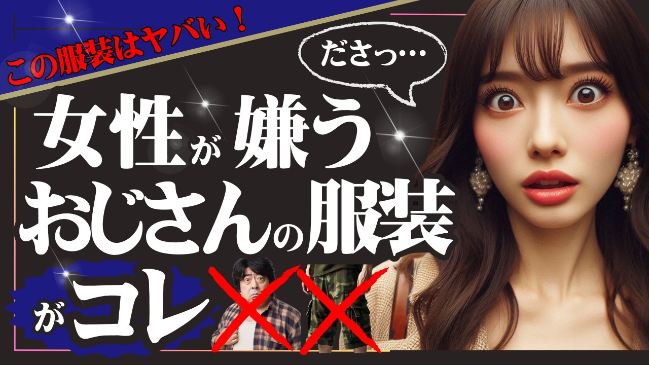 【知らないとヤバい】女性が嫌うおじさんのファッション5選