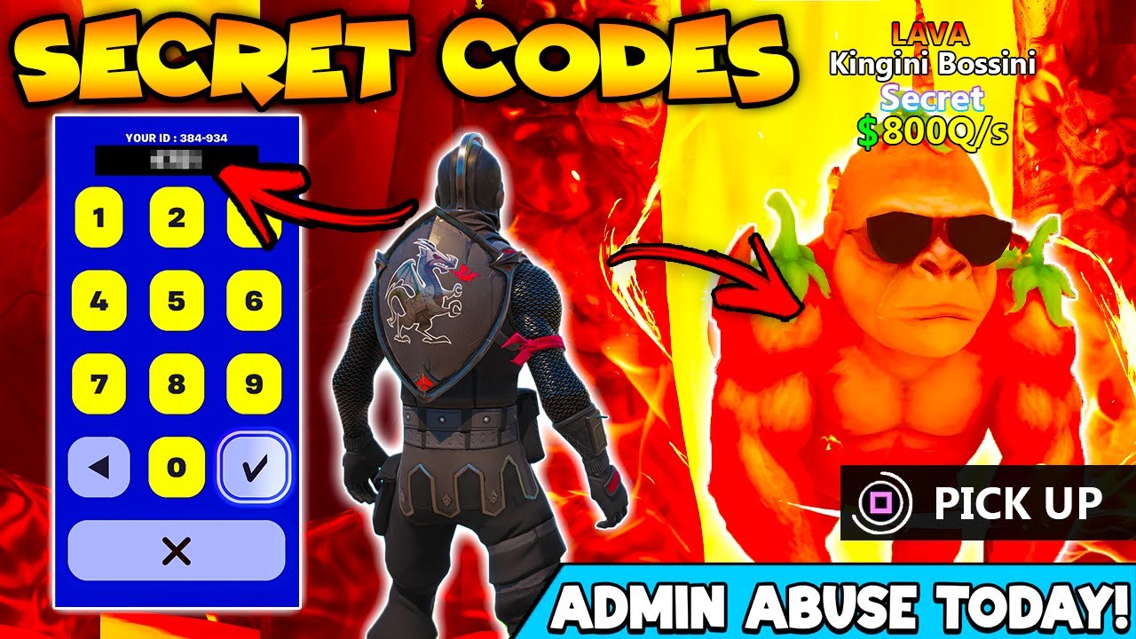 *НОВИНКА* Секретные коды для побега от цунами в Fortnite: 800 Q/s (Новые секретные коды)