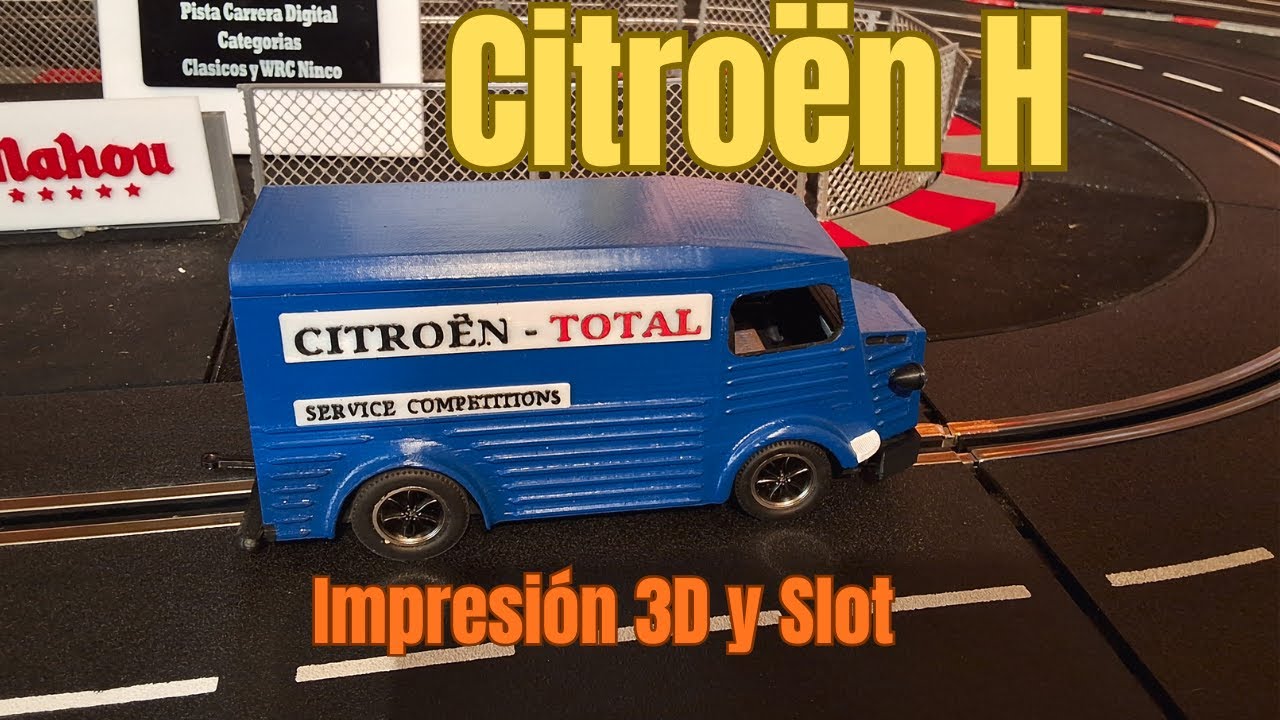 Furgoneta Citroën H a escala 1/32 en 3D. De hucha a coche de Slot. #scalextric #slot #3dprinting 