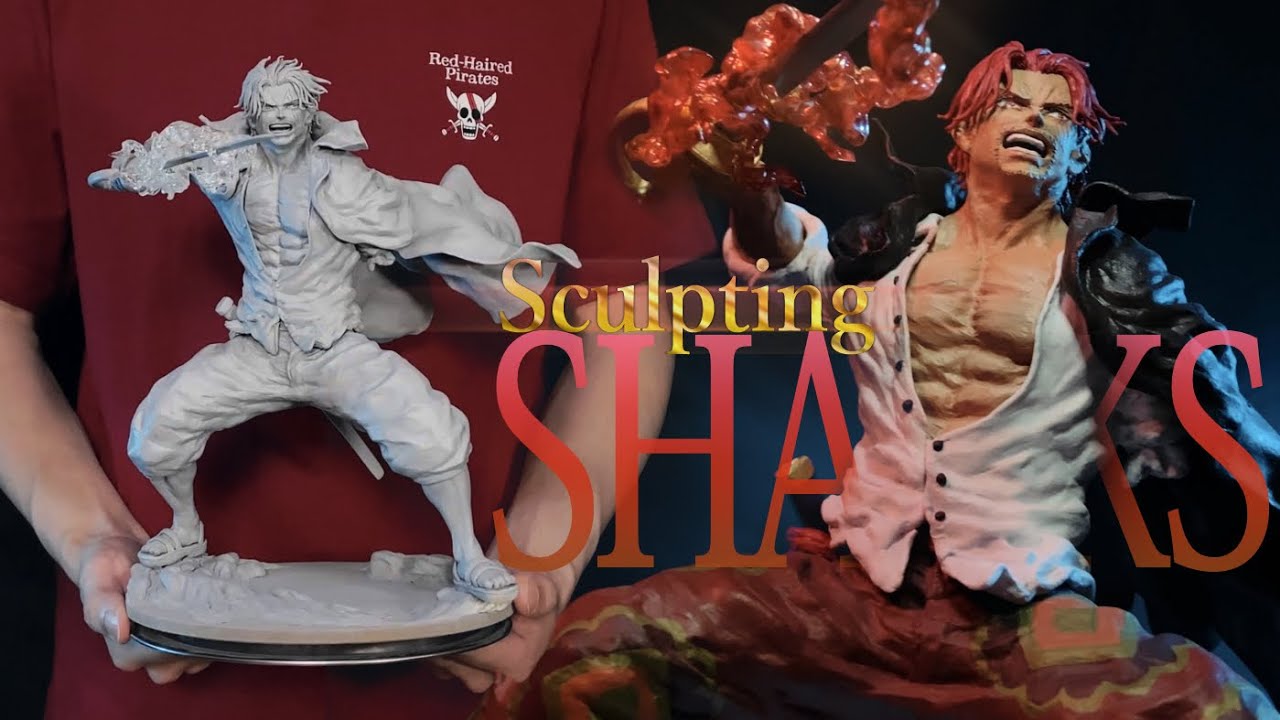 粘土で作る。フィルムレッド・シャンクスのフィギュア『ONEPIECE FILM RED』Sculpting SHANKS