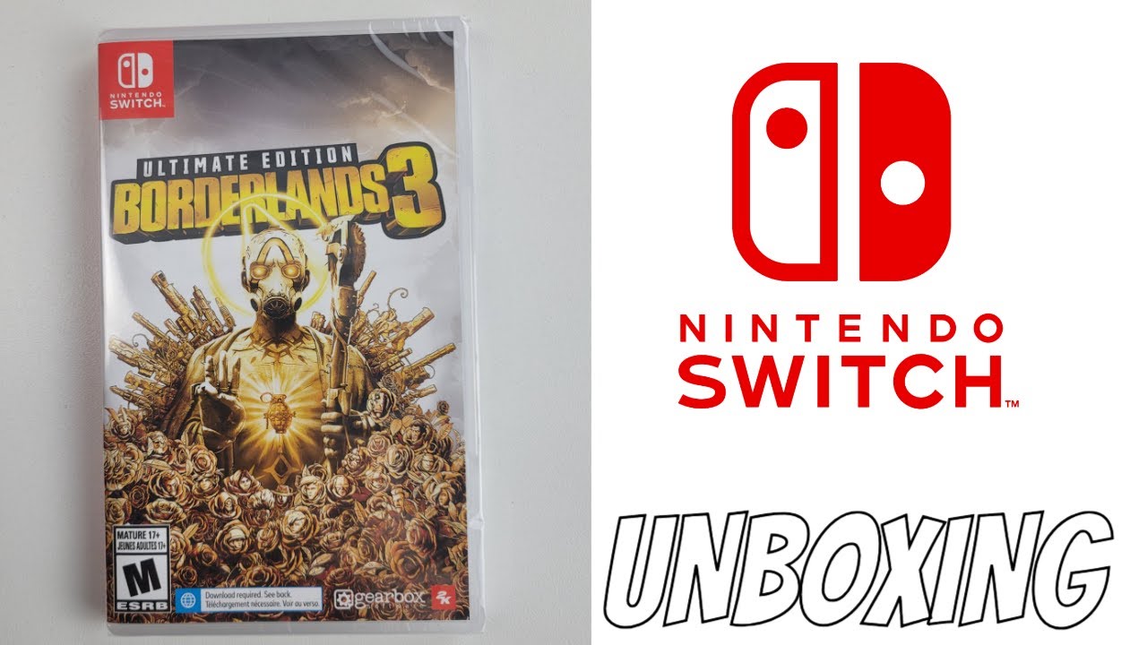 BORDERLANDS 3 NINTENDO SWITCH GAME UNBOXING
