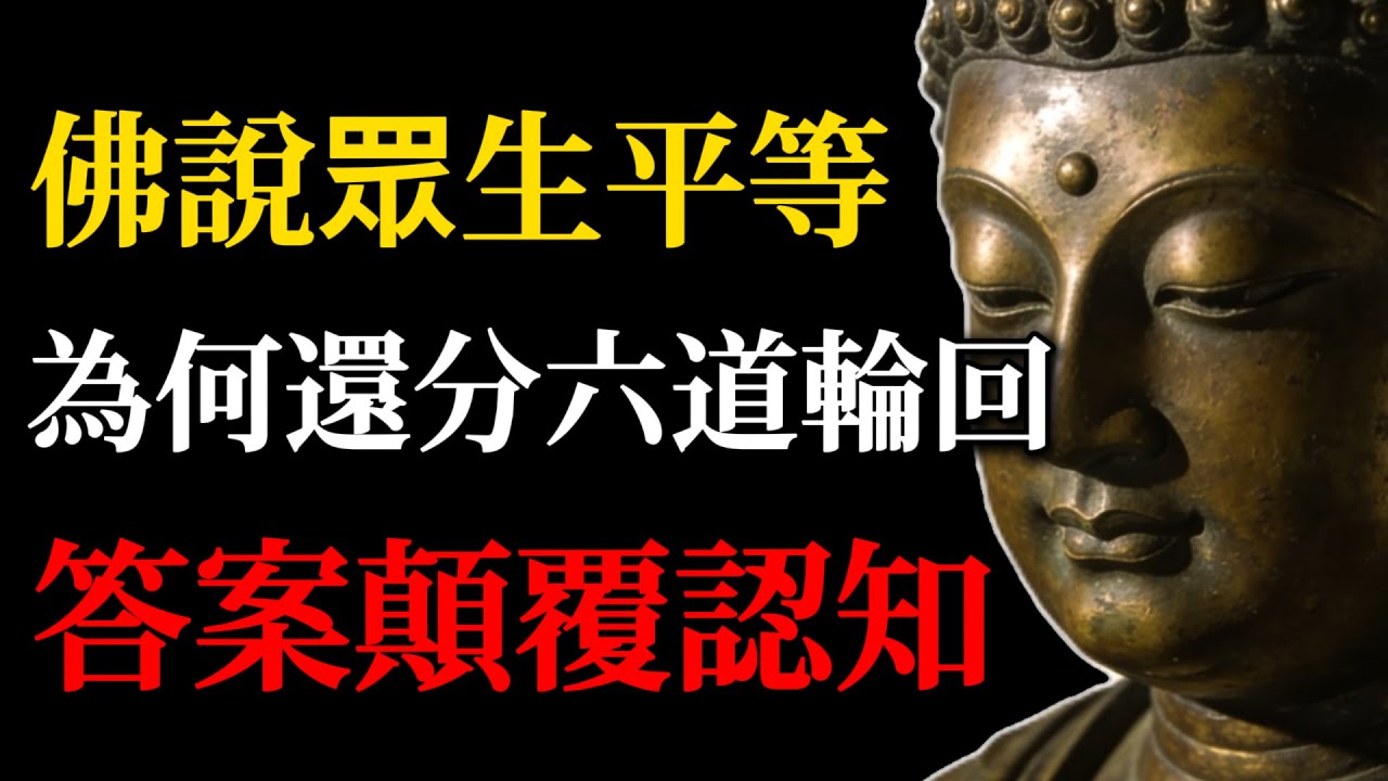 佛陀說「眾生平等」，為何還要分六道輪回？答案顛覆認知！#眾生平等#六道輪回#佛學智慧#佛教故事#心念造業#平等心修行#禪心之道#古老智慧#輪回真相#覺性覺醒#實用佛法