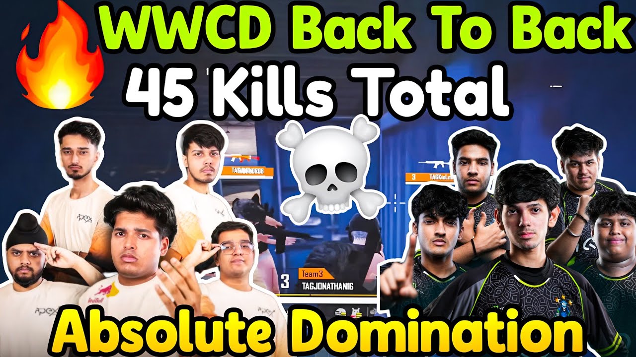 TAG WWCD Back To Back📈🥶 45 Kills Total Domination😱 Destroy Soul In Drop Clash😲