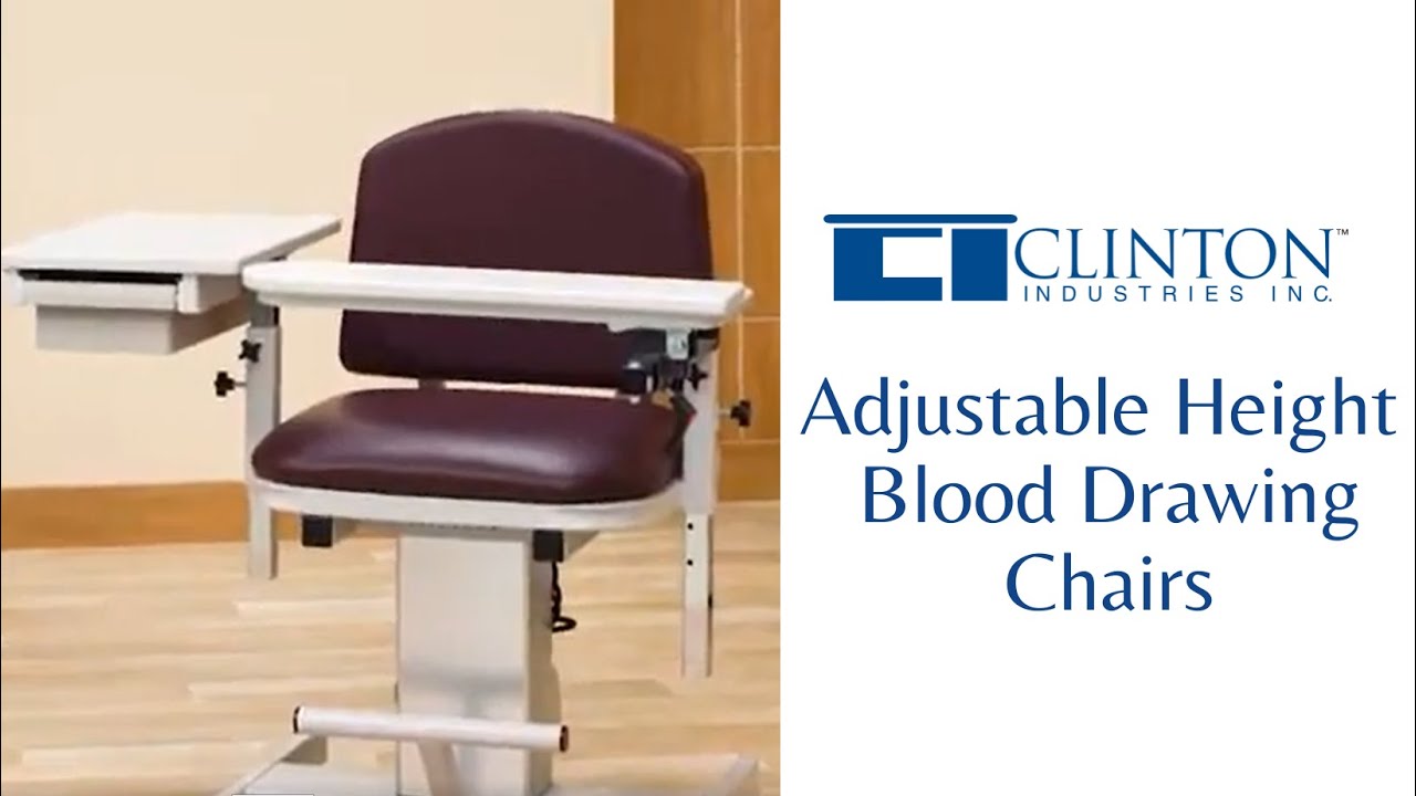 Adjustable Height Blood Drawing Chairs | Clinton Industries Inc.