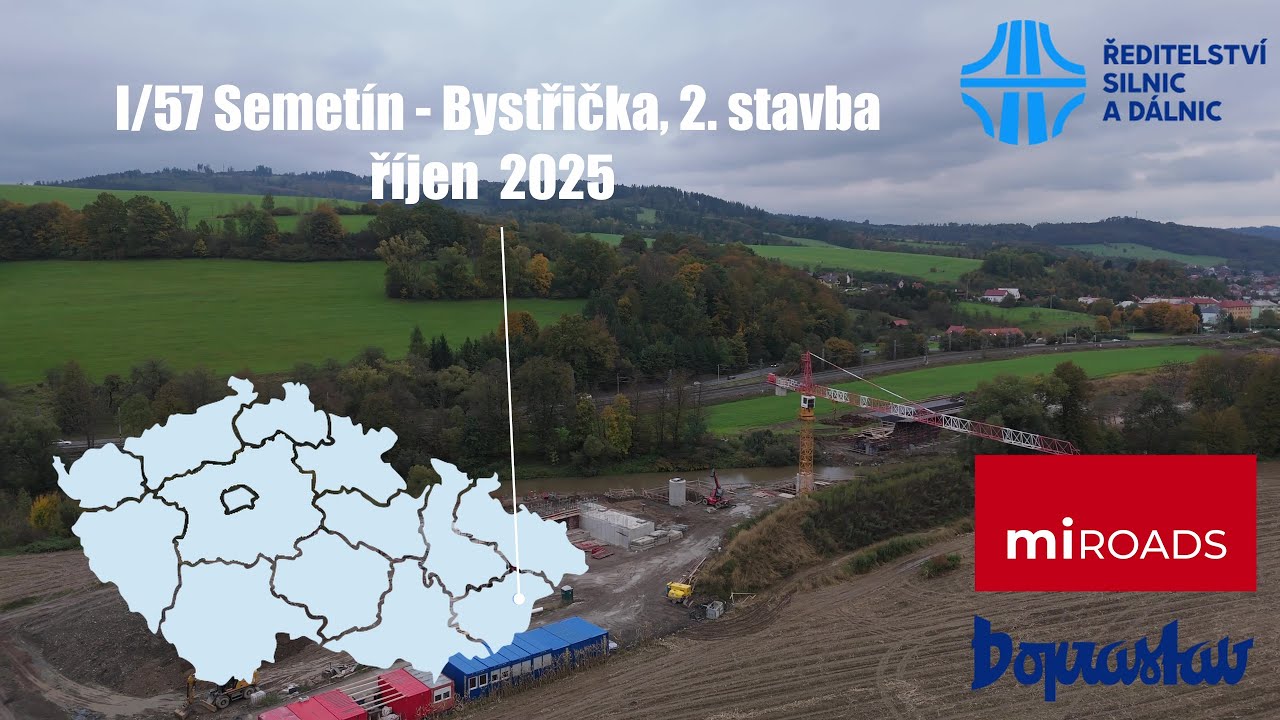 I/57 Semet&iacute;n&ndash;Bystřička, 2. stavba (dokumentace stavby 10/2025)
