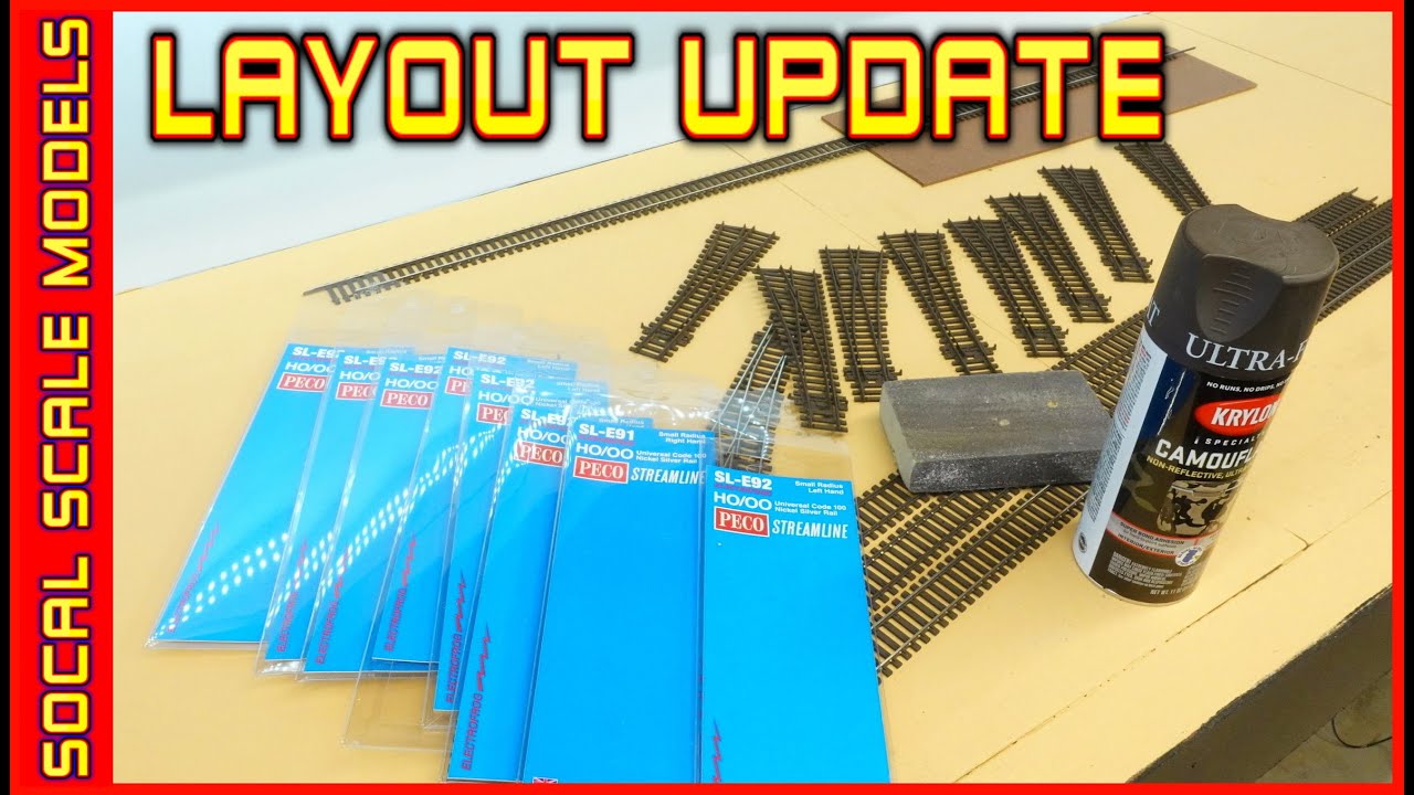 Layout Update | Painting Turnouts & Track
