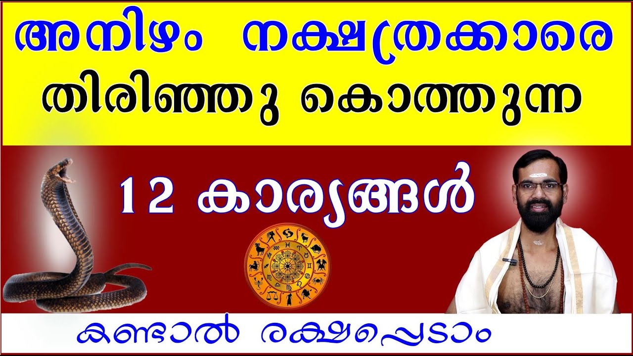 അനിഴം  നക്ഷത്രക്കാരെ തിരിഞ്ഞു കൊത്തുന്ന 12 കാര്യങ്ങൾ കണ്ടാൽ രക്ഷപ്പെടാം I ANIZHAM NAKSHATRA FALAM