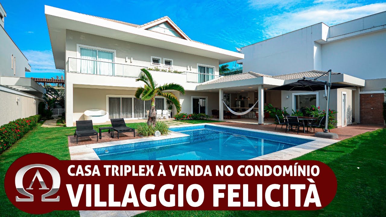 CASA TRIPLEX à venda no condomínio VILLAGGIO FELICITÀ na BARRA DA TIJUCA no Rio de Janeiro/RJ!