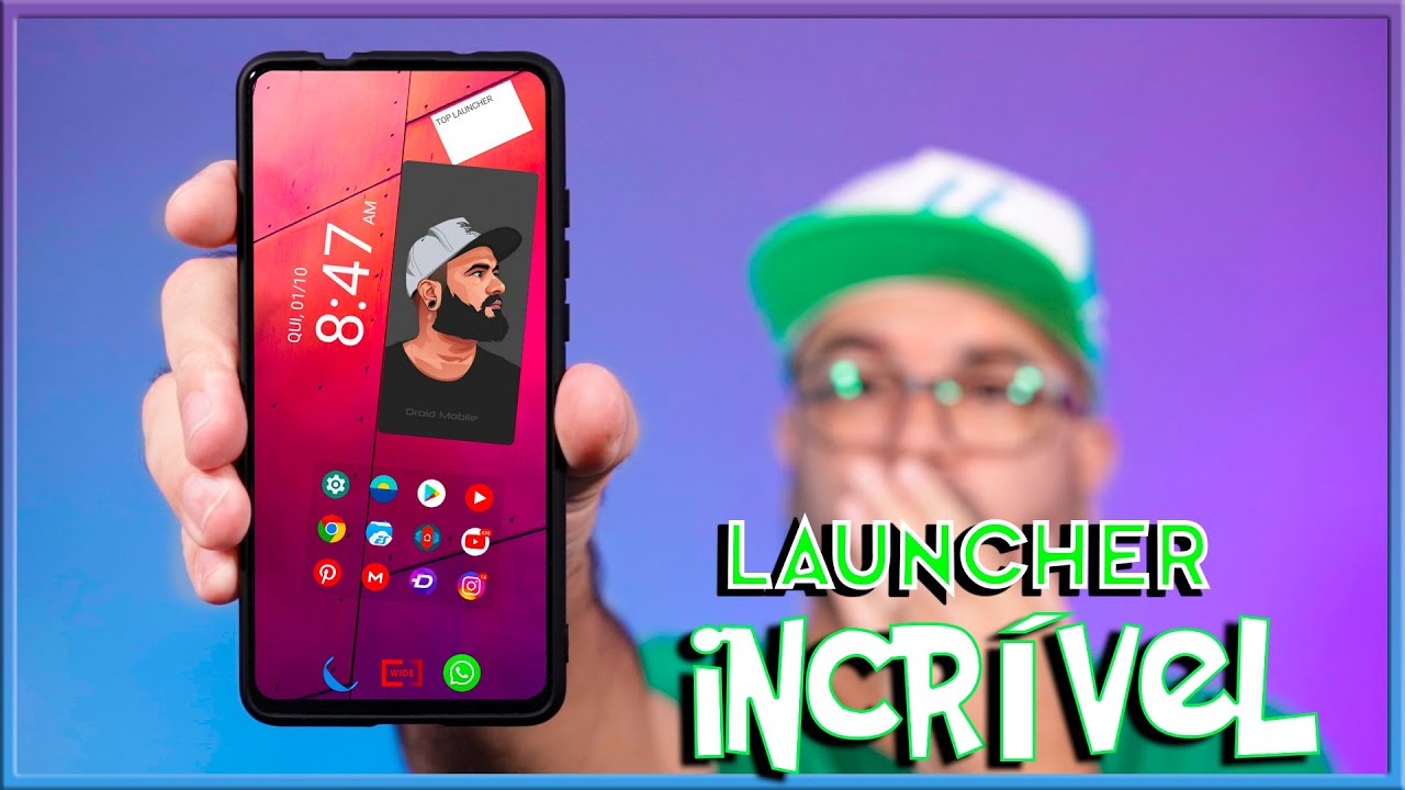Essa LAUNCHER É INCRÍVEL - PERSONALIZAÇÃO - TUTORIAL completo Wide Launcher