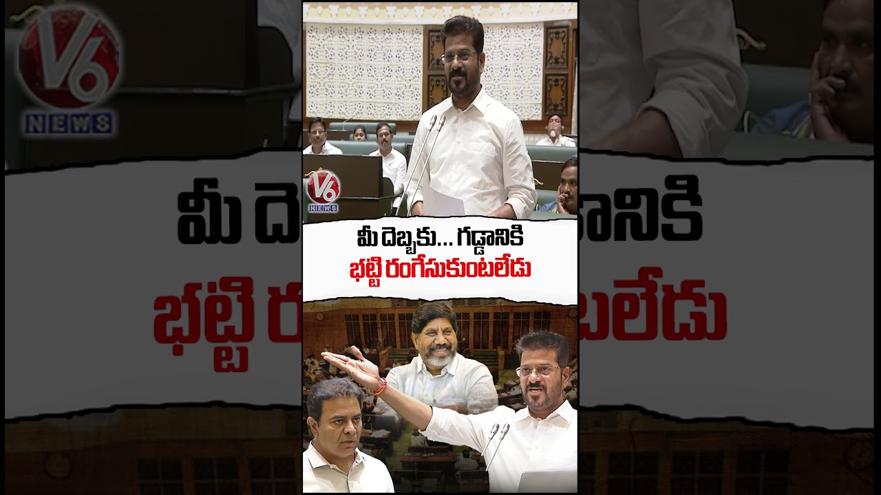 CM Revanth Reddy Funny Comments On Bhatti Vikramarka Over Telangana Debts In Assembly | V6 News