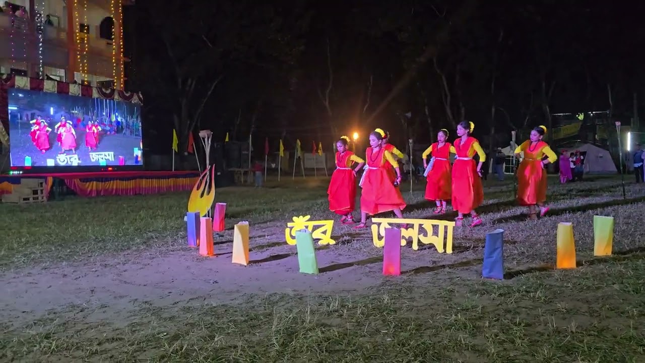 ৮ম বগুড়া জেলা কাব ক্যাম্পুরীর ভিলেজ ক্যাম্প ফায়ারে মাঝিড়া মডেল সপ্রাবি