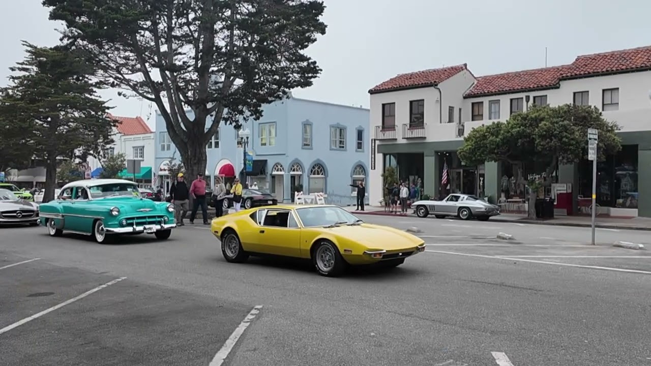 Mrkaikai Car week Pacific Grove Classic Cars on Main St. walk around