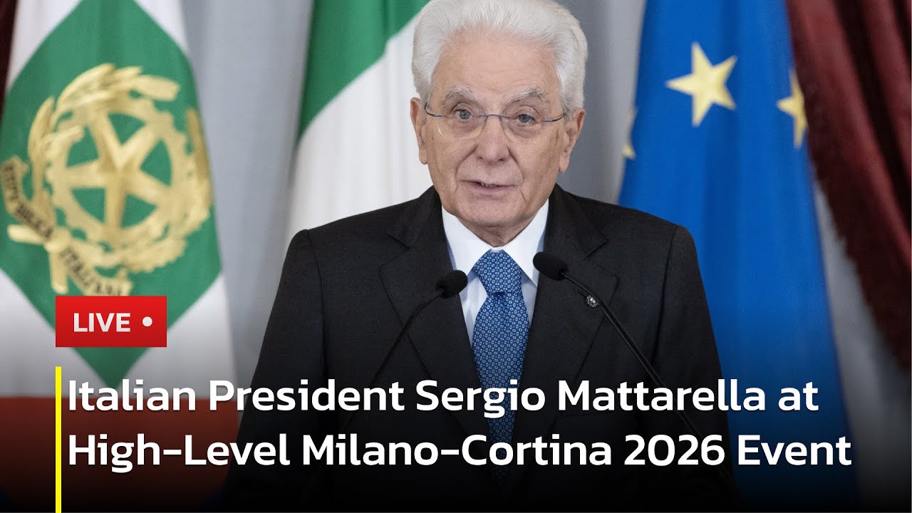 Italian President Sergio Mattarella Attends Milano-Cortina 2026 Olympic Reception | AC1P