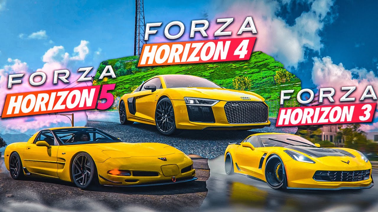 Я РЕШИЛ СРАВНИТЬ FORZA HORIZON 3 vs 4 vs 5! БОЛЬШАЯ ЛИ РАЗНИЦА В ГРАФИКЕ И В ФИЗИКЕ?!