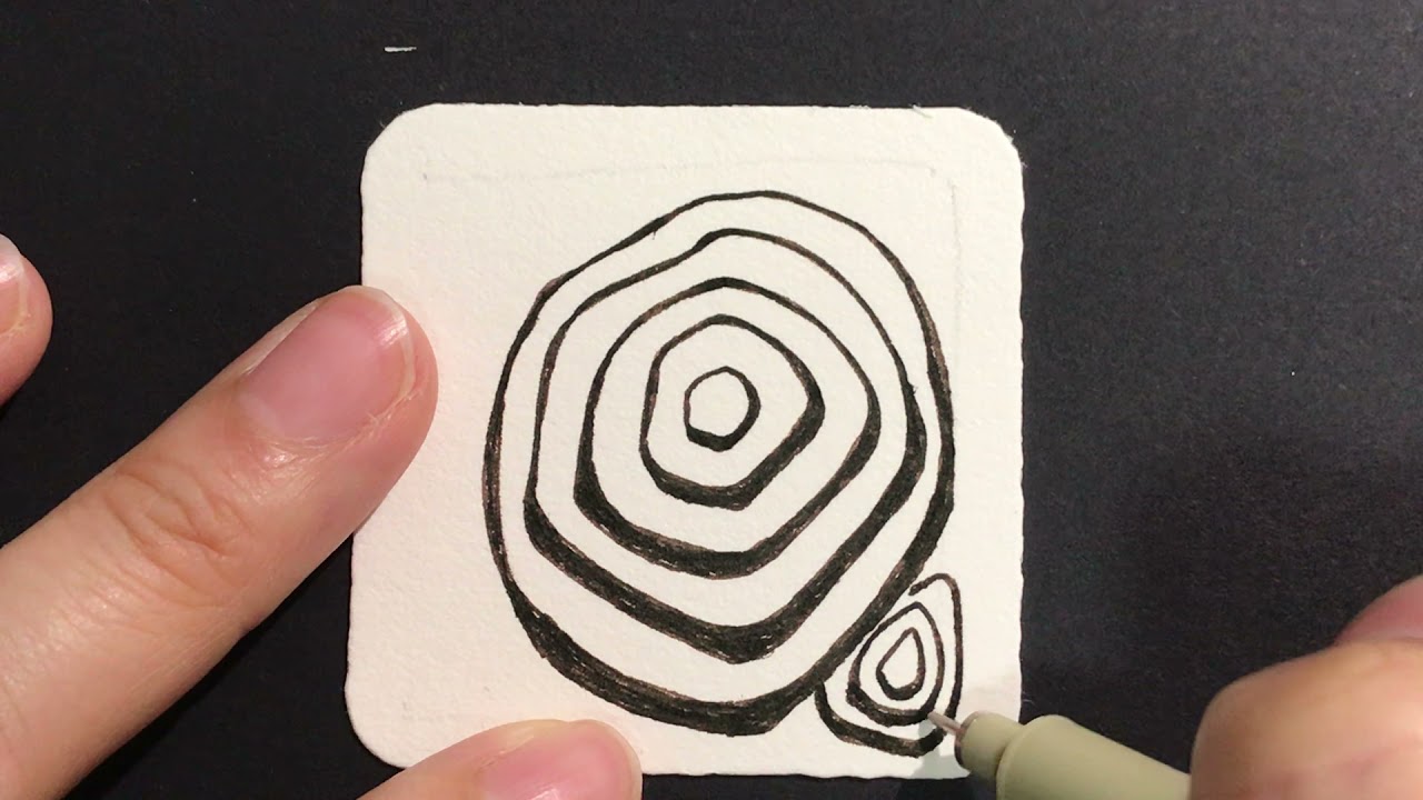 Inktober Zentangle 2021 Day20 Oysteroid