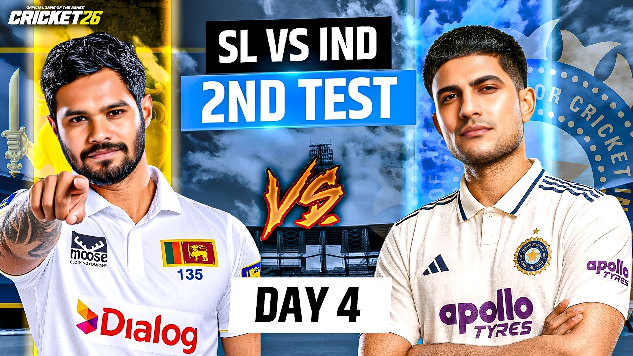 INDIA vs SRI LANKA 2nd Test LIVE | DAY 4 🔥 Colombo Test | Cricket 26 | KRITX PLAYS