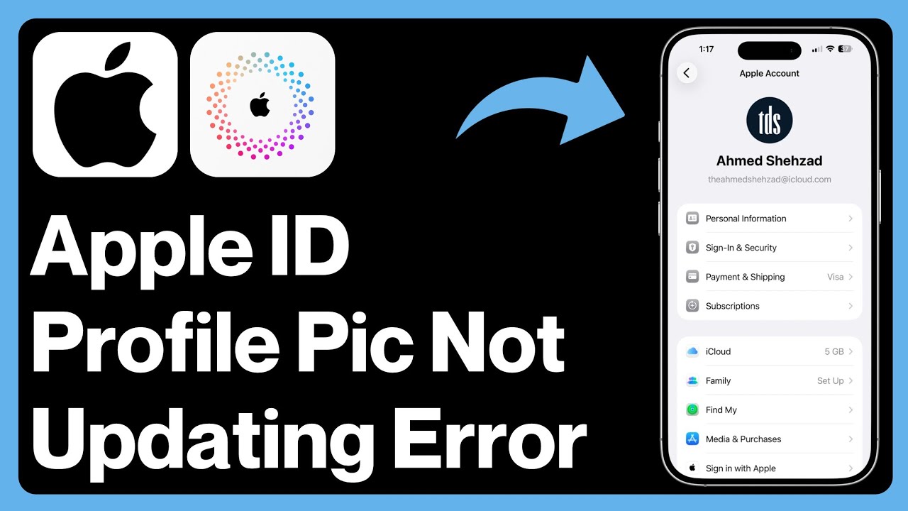 How To Fix Apple ID Profile Picture Not Updating Error on iPhone X/11/12/13/14/15/16/17 Pro Max