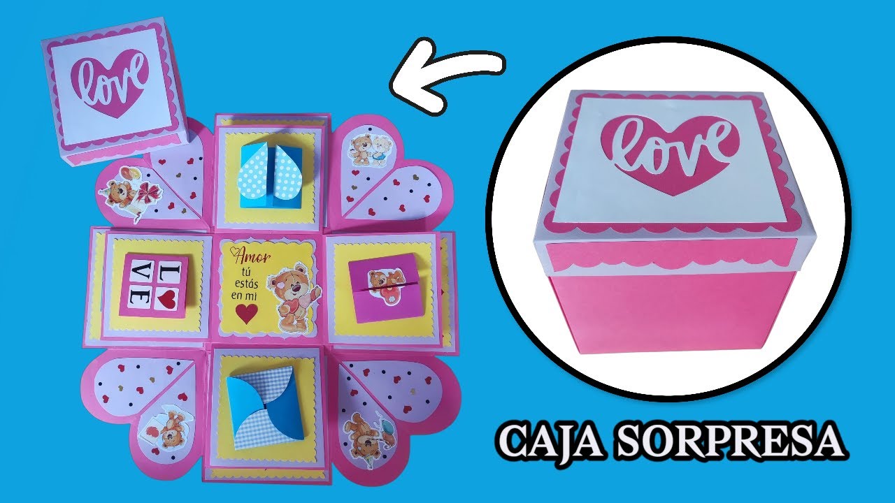 Caja sorpresa para cumple mes de novios 🎁❤ Ideas para regalar 💕 #love #ideas #craft