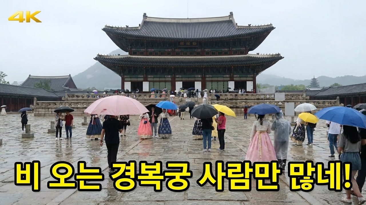 [경복궁] 비 오는 날, 사람 없을까 하고 갔더니 사람만 많은 경복궁 산책! #한국최다여행서출간작가중한명 #강석균여행작가 #재미리작가