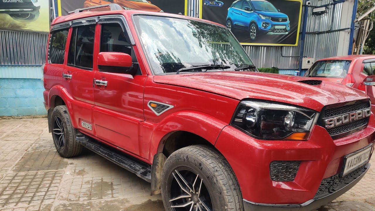 2015 Mahindra Scorpio S6+ 1st owner Dual AirBags & Alloys New Generation DashBoard  Sale @ 8.50 lakh