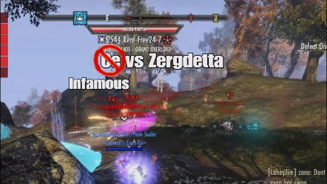 [Eso] [PvP] GvsG against Zergdetta [Ps5] [NA]