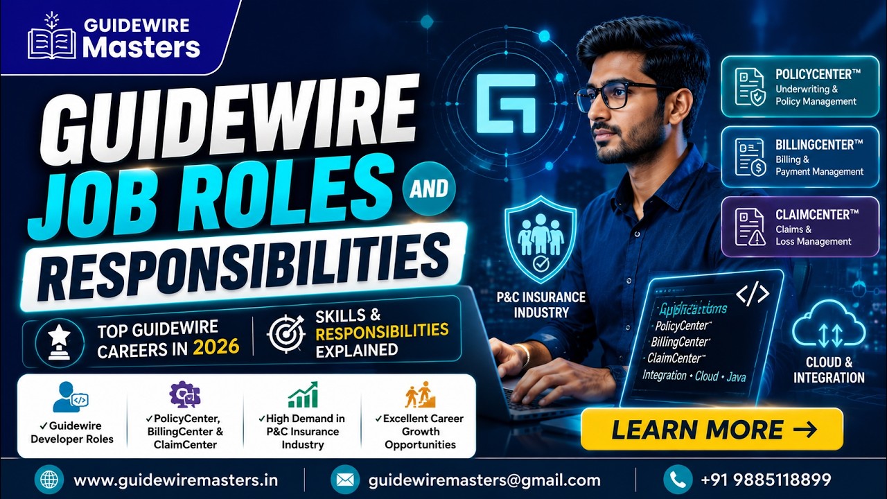 Guidewire Job Roles for Freshers & Experienced Professionals | Guidewire Course in Hyderabad