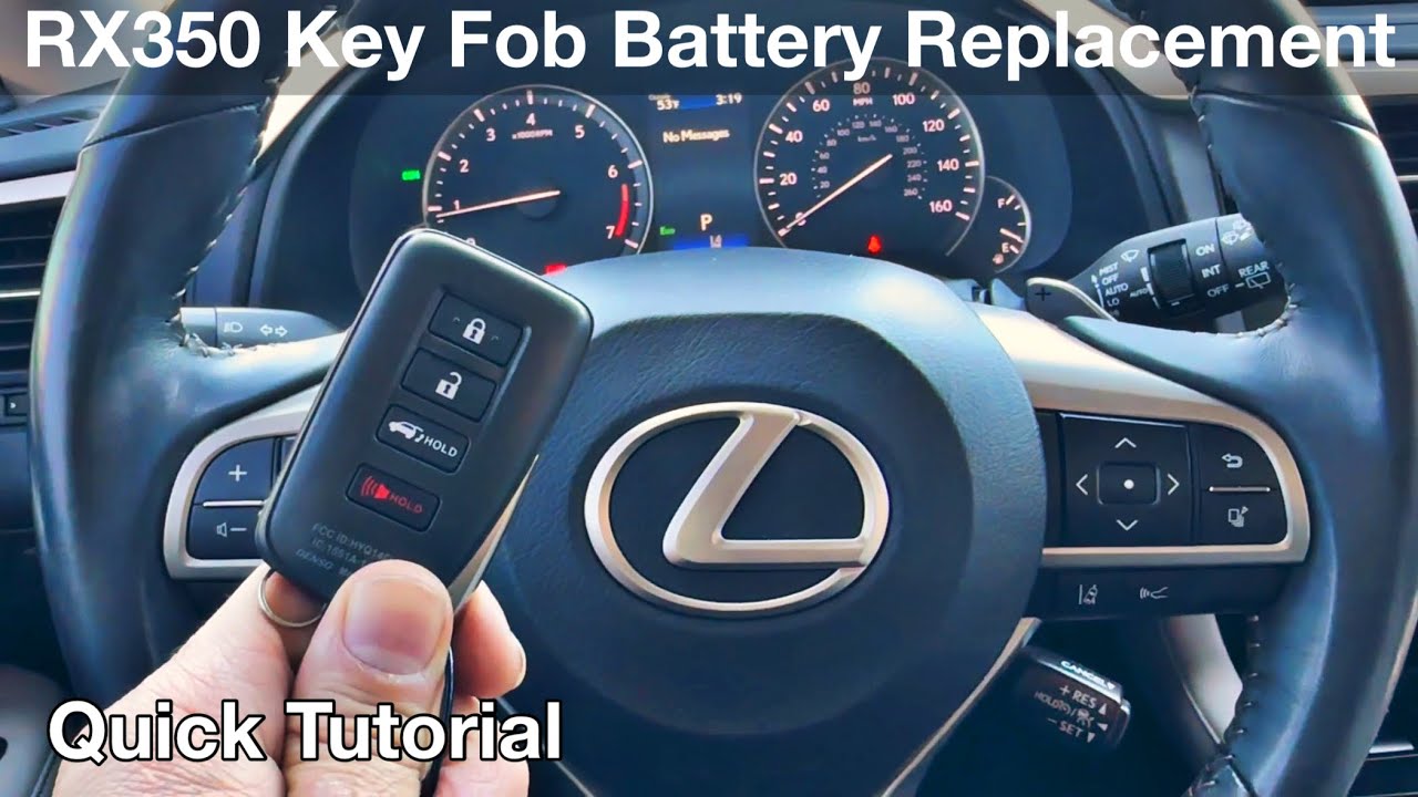 2021 Lexus Rx350 key fob battery replacement / remote batteries