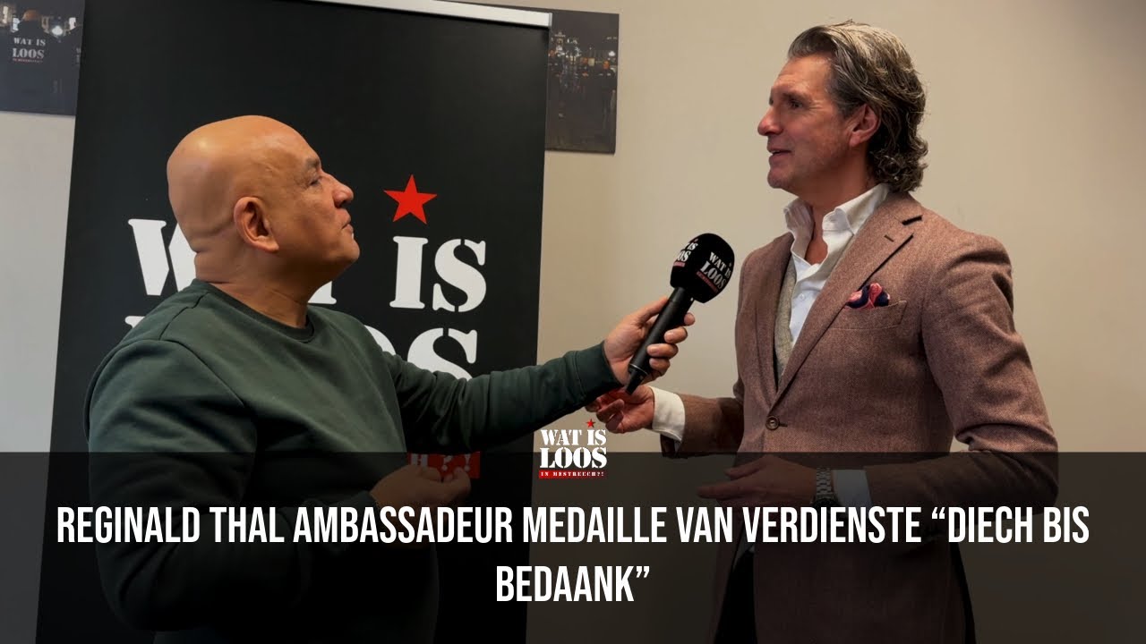 REGINALD THAL AMBASSADEUR MEDAILLE VAN VERDIENSTE &ldquo;DIECH BIS BEDAANK&rdquo;