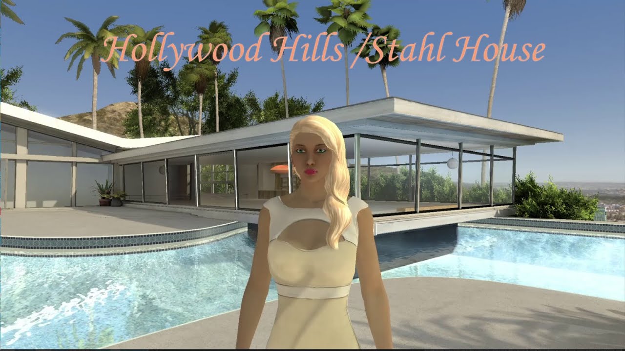 PlayStation Home 2025 - Hollywood Hills / Stahl House