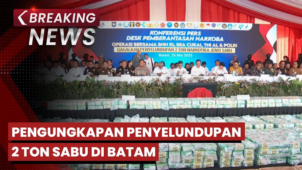 BREAKING NEWS - BNN, TNI-Polri & Bea Cukai Gagalkan Penyelundupan 2 Ton Sabu di Batam