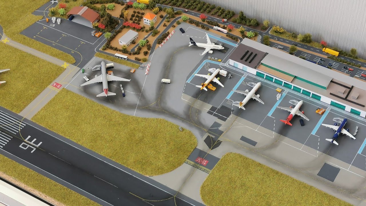 Build a realistic modelairport in 1/500 scale part 2, by @airportsforscale