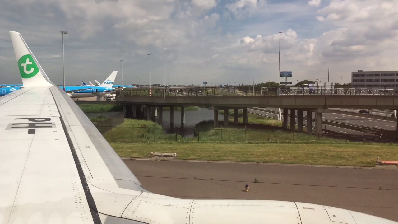 Transavia Boeing 737-800 Landing at Amsterdam(AMS)