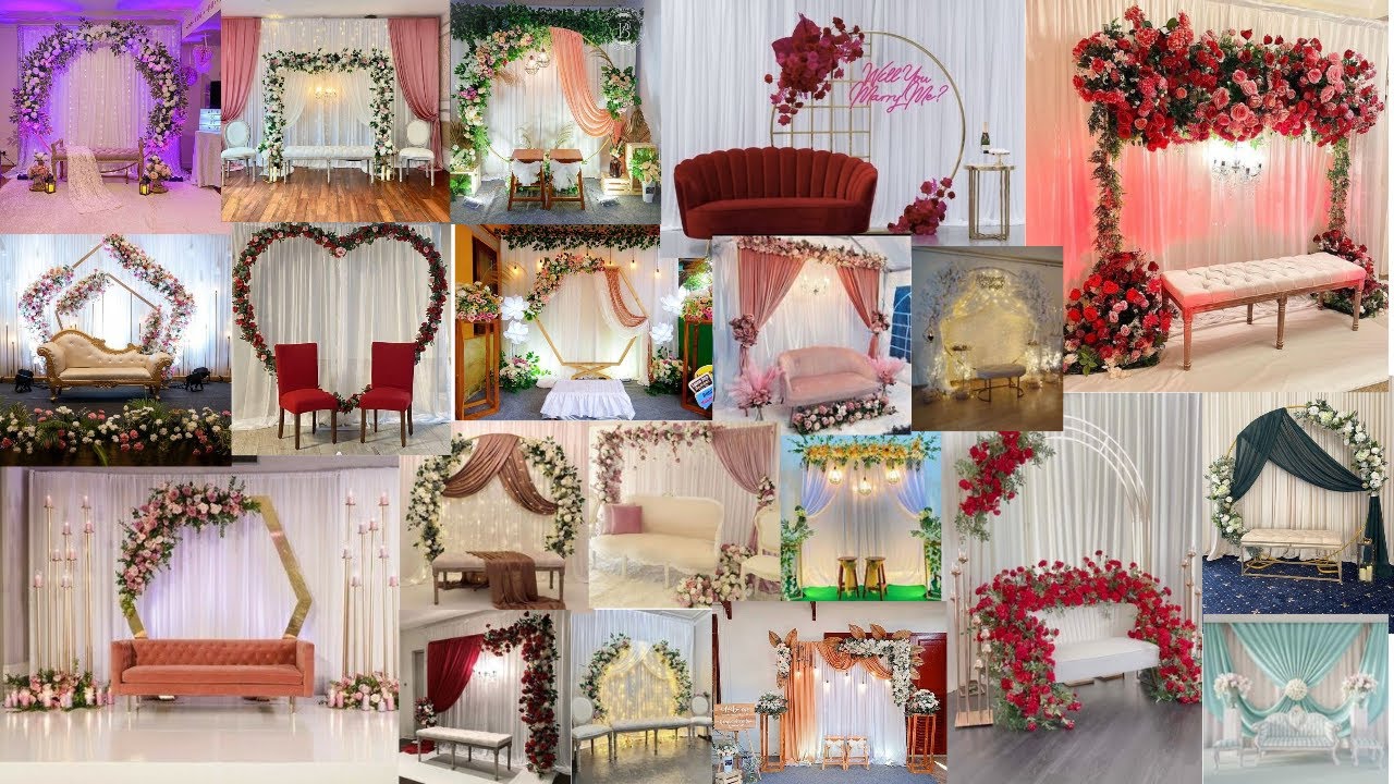 Latest Engagement Decoration Ideas l Stage Decoration For Wedding l Wedding Decoration ideas...
