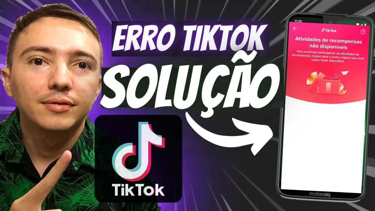 ATIVIDADES DE RECOMPENSAS NÃO DISPONÍVEIS NO TIKTOK (SOLUÇÃO)