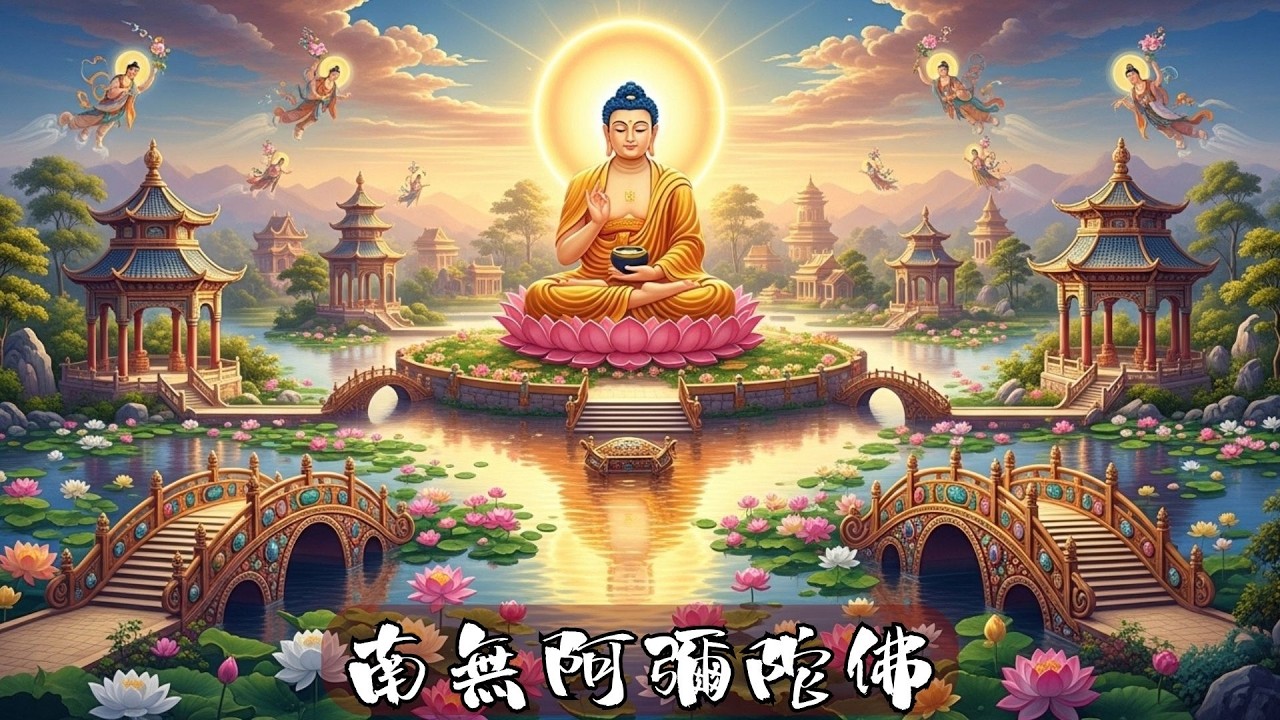🌸 南無阿彌陀佛 Namo Amituo Fo 🌸｜清淨佛號梵音 · 一心稱念 · 心神安定 · 慈光護佑 · 福慧增長 · 平安吉祥