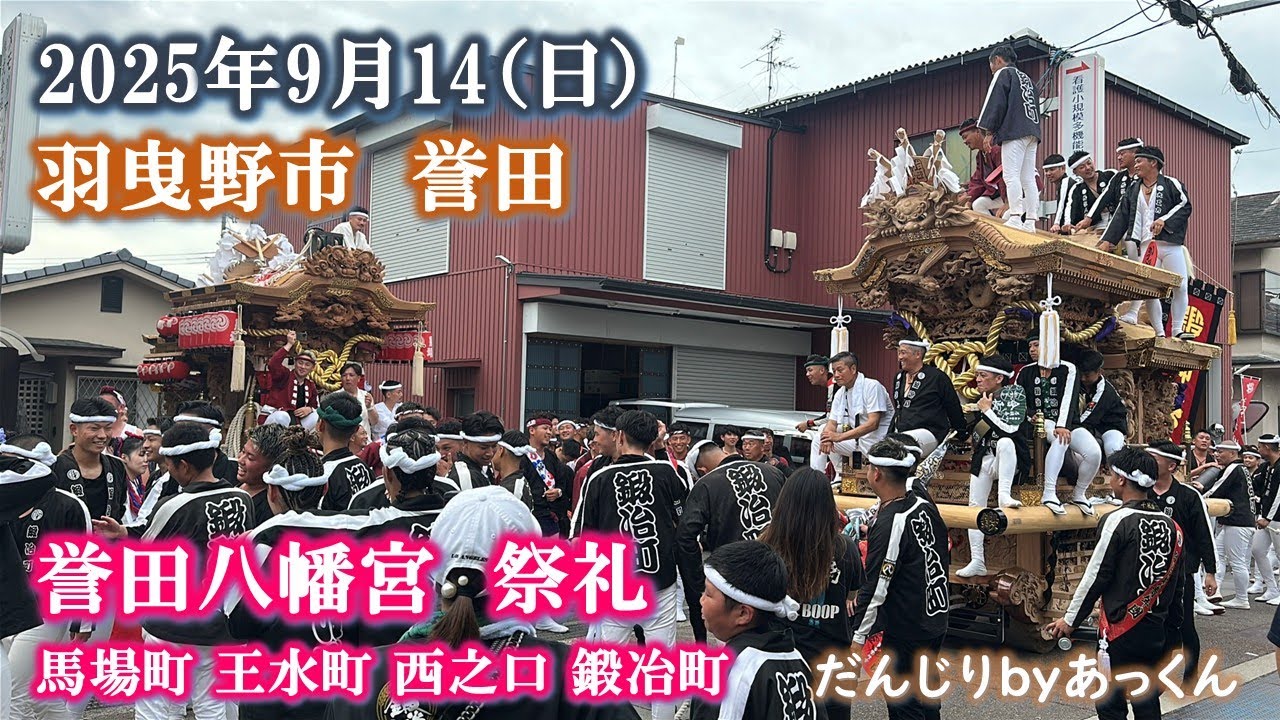 2025年9月14日 羽曳野市 誉田八幡宮 祭礼 宮出