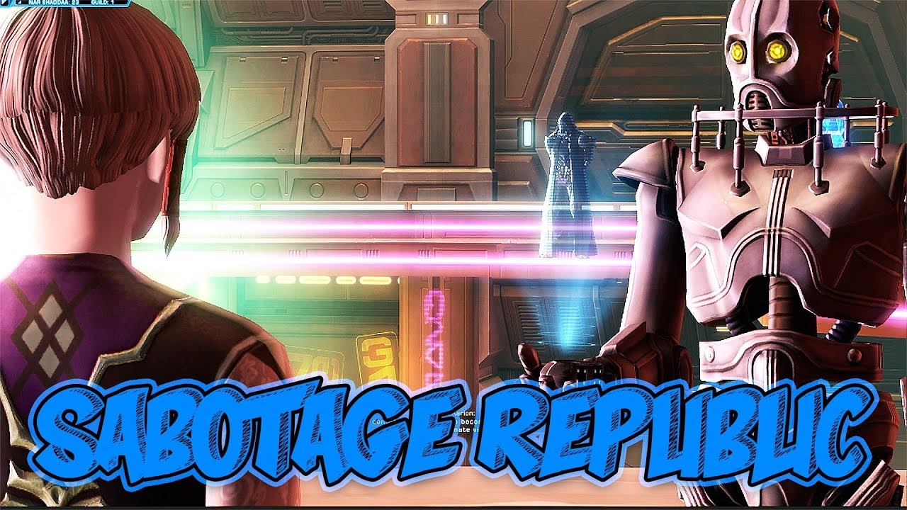 SWTOR Onslaught - All Cutscenes Saboteur (Republic)