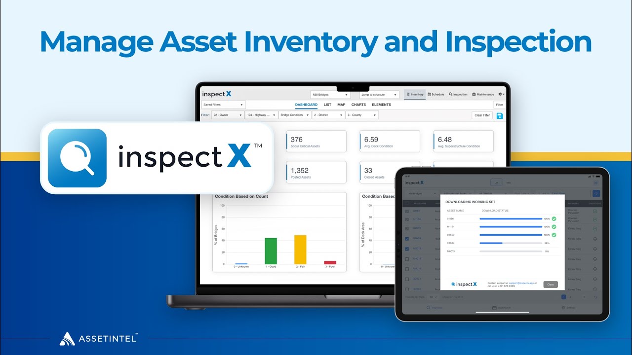inspectX&trade;: Bridge & Tunnel Inspection Software for Modern Agencies | #infrastructure #inspection